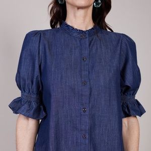 Apiece Apart Los Altos Blouse Enzyme Wash
